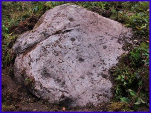 6. Камінь в Одаєві. Фото з північно-східної точки, з якої на момент фотографування найкраще «проглядалися» таємничі знаки.